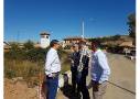 Visita de representantes de Saleal y Ayuntamiento de Santovenia con motivo de las obras de remodelación de la red de saneamiento en el núcleo de Quintana y construcción de aceras y renovación de abastecimiento en Quintana