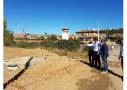 Visita de representantes de Saleal y Ayuntamiento de Santovenia con motivo de las obras de remodelación de la red de saneamiento en el núcleo de Quintana y construcción de aceras y renovación de abastecimiento en Quintana