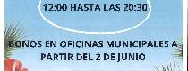Apertura Piscinas Municipales y venta de bonos en el Ayuntamiento