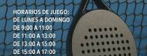 Nuevos horarios de la pista de padel de Santovenia de la Valdoncina