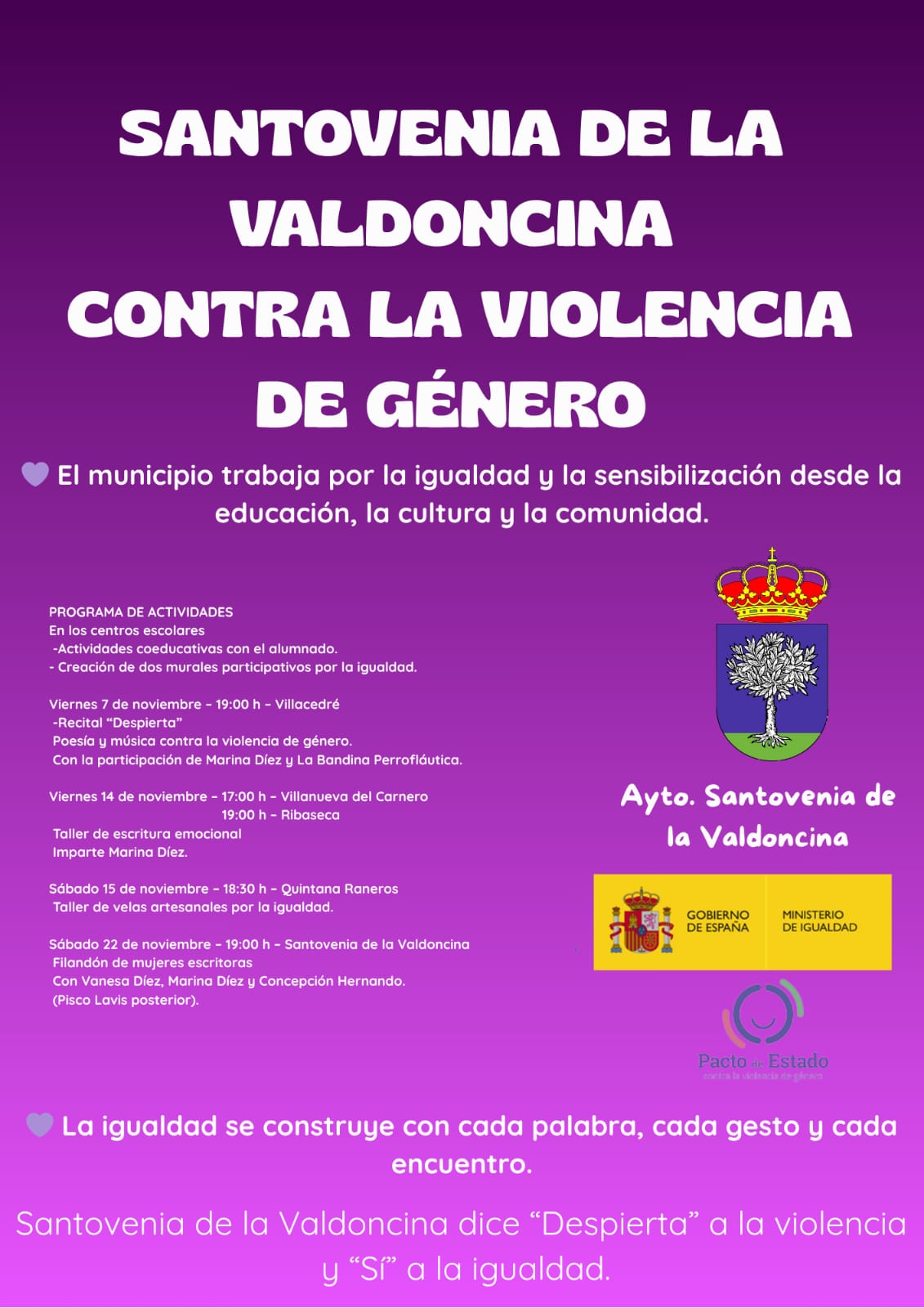 Santovenia de la Valdoncina contra la violencia de género